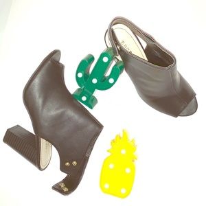 Open heel and toe booties